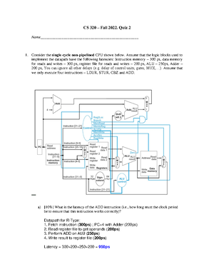 Hwk1 Fall23 Solutions - CS320 – Fall 2023 Homework Assignment 1 ...