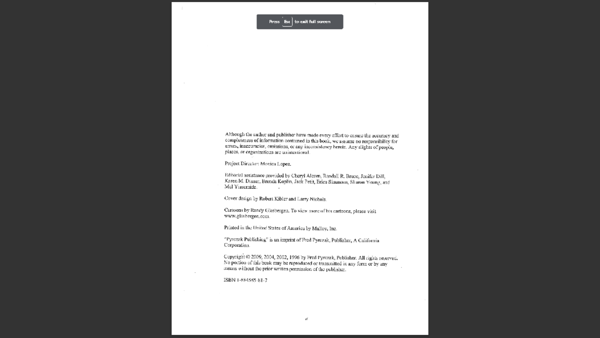 pychological statistics a worktext with humor - Press to exit full ...