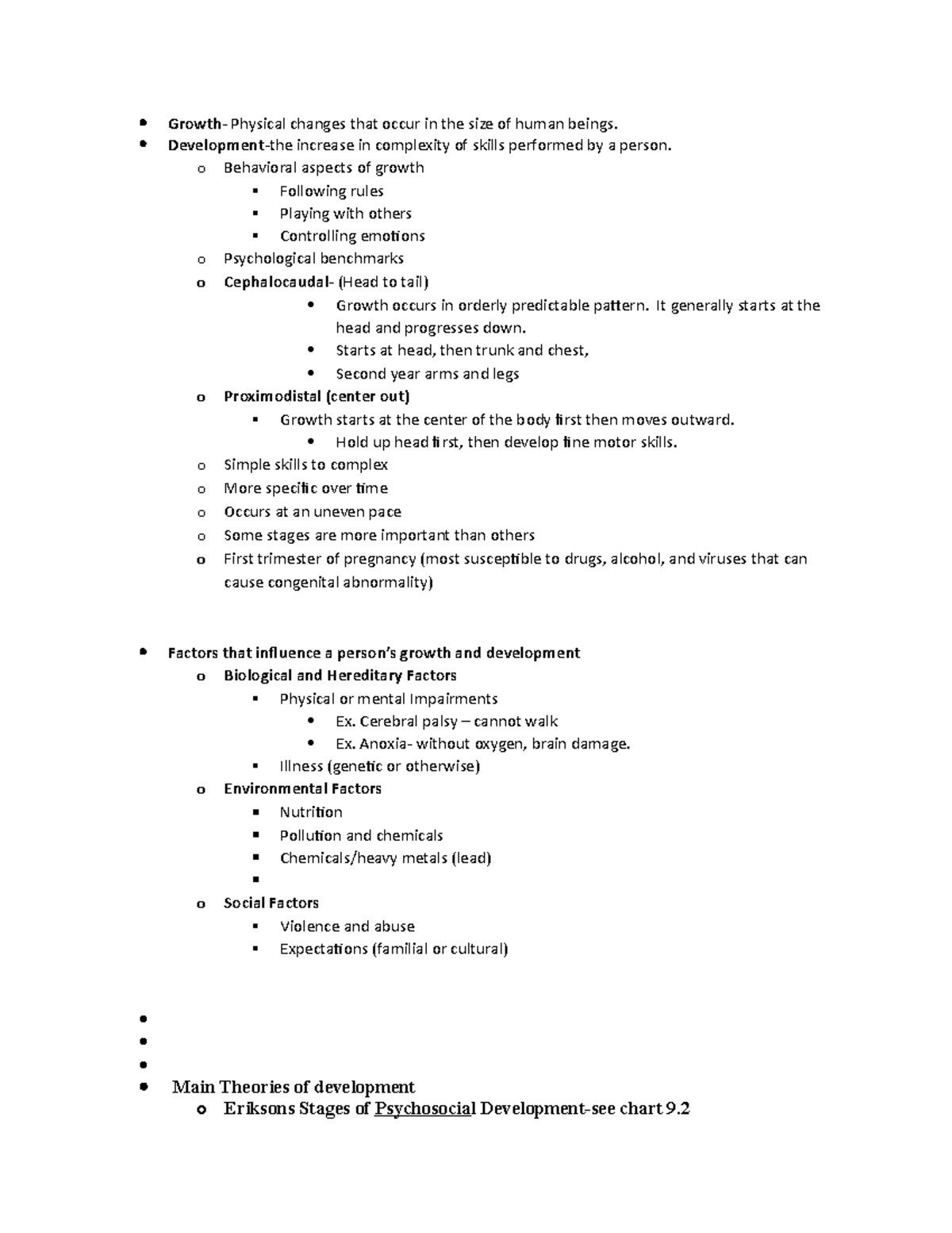 PN+101+Fundamentals+Unit+7+Lifespan+Review+Sheet+J2022 - Growth ...