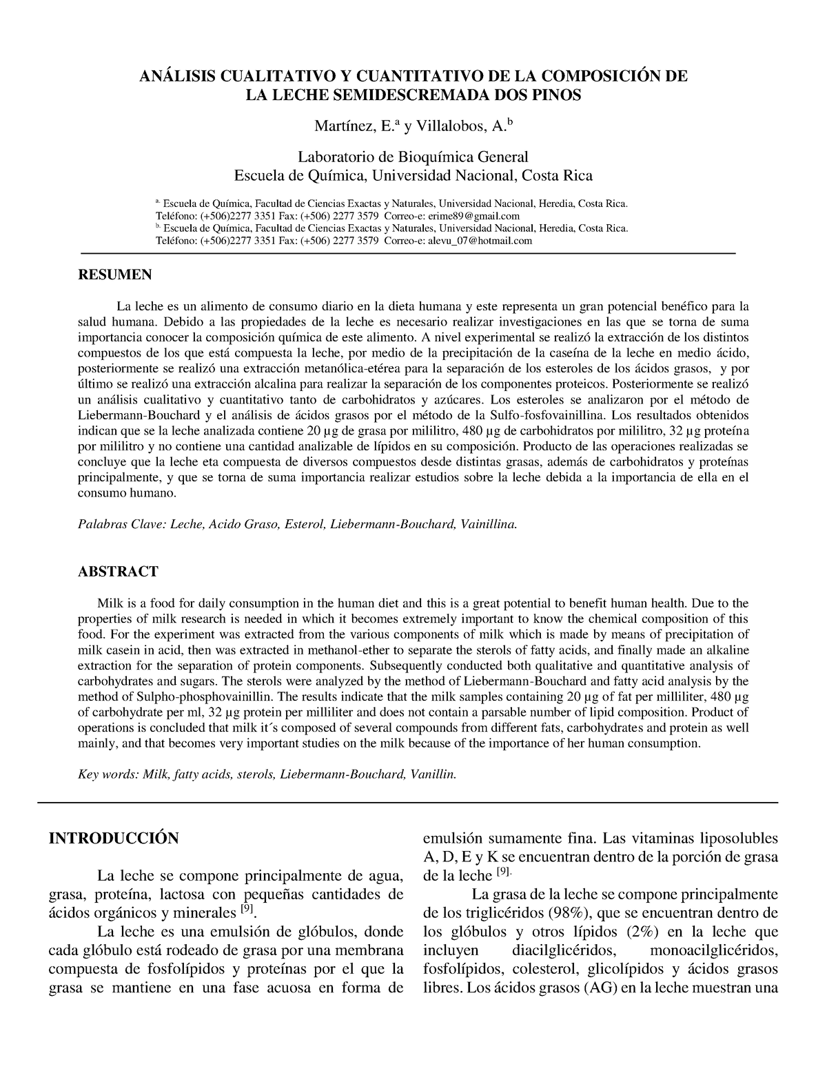 06 Reportes DE Laboratorio Ejemplo DE Reporte B - ANÁLISIS CUALITATIVO ...