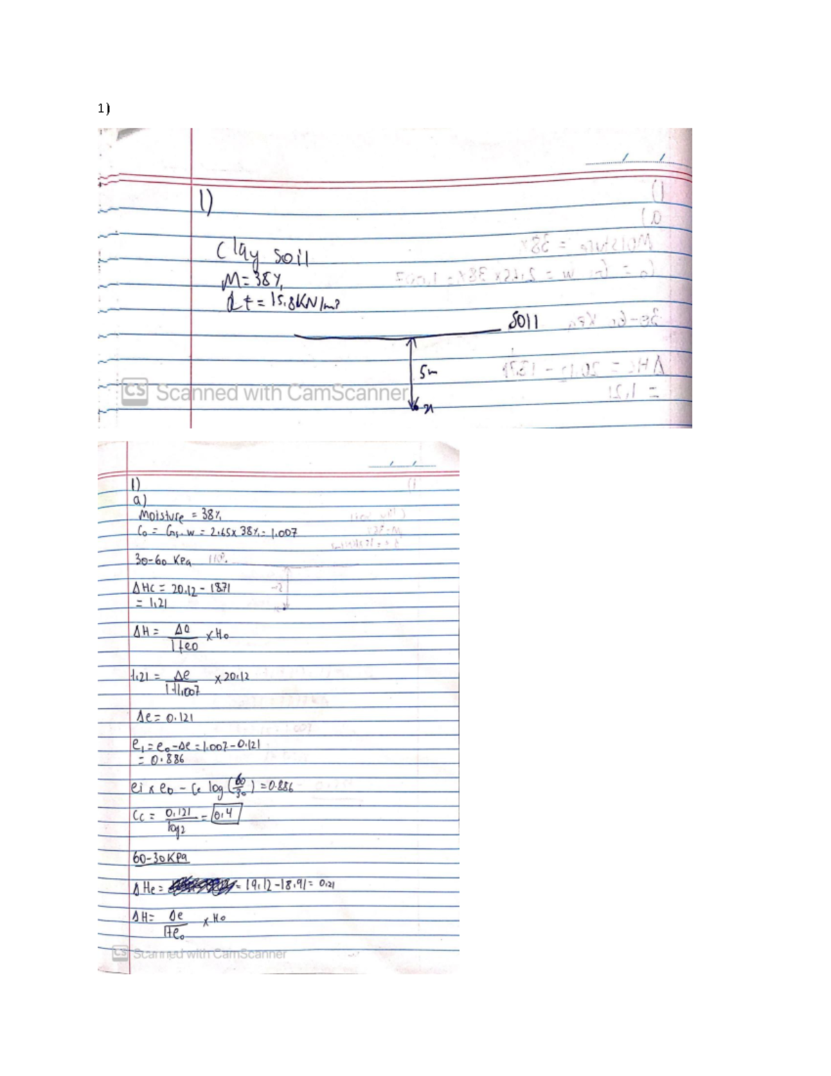 Soil AT4 - Soil assignment 4 - 1) Steps Using the given moisture ...