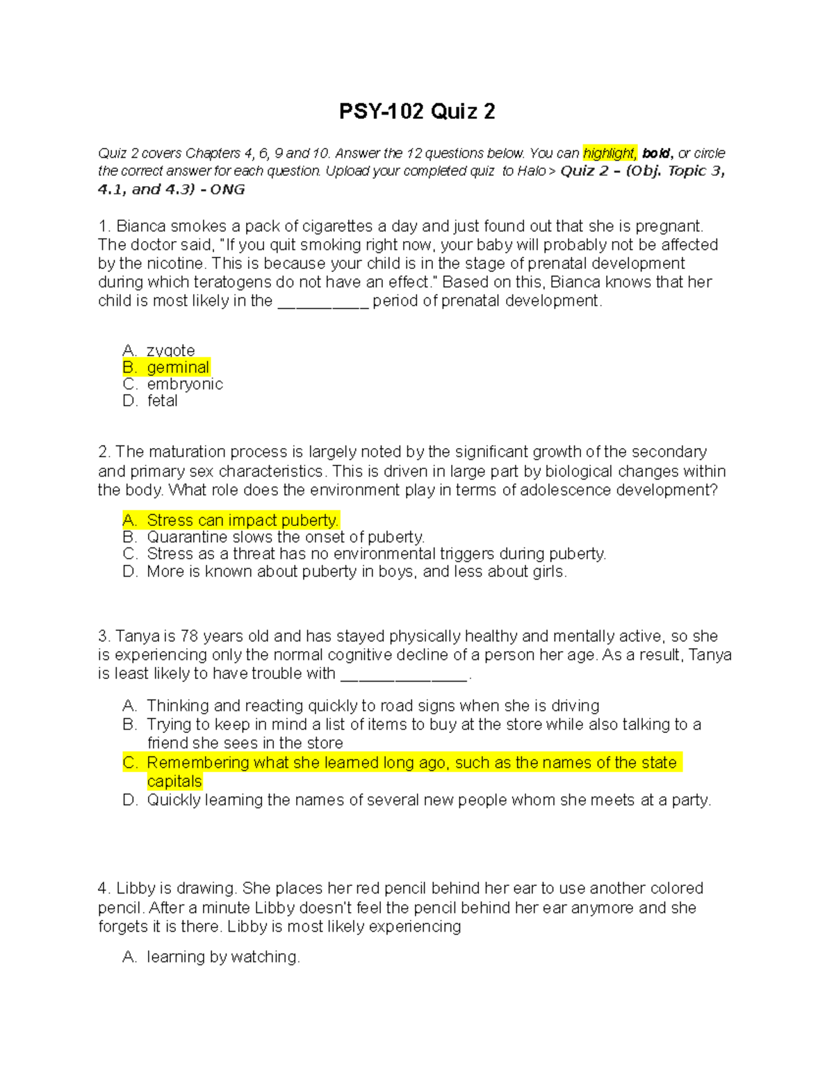 Psy 102 Quiz 2 Quiz 2 Psy 102 Quiz 2 Quiz 2 Covers Chapters 4 6 9 Psy 102 Quiz 2 Quiz 2 Psy 102 Quiz 2 Quiz 2 Covers Chapters 4 6 9