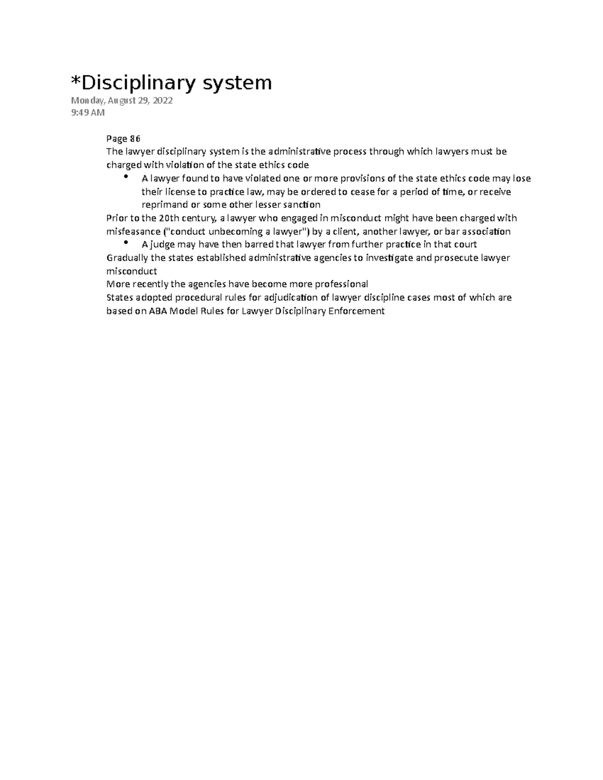 Disciplinary system - Bill Clinton agreed to a five year suspension for ...