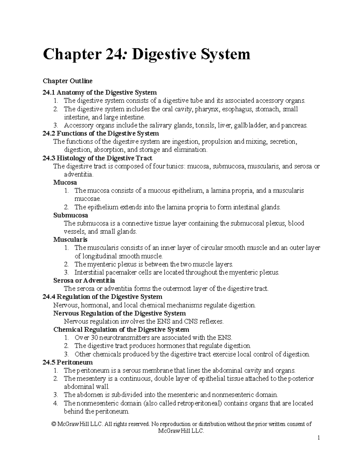 Van Putte AP 13e Chap24 IM - Chapter 24: Digestive System Chapter ...