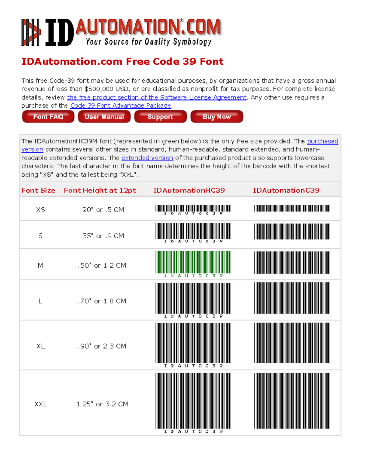 IDAutomation Free Code 39 Font Manual - IDAutomation Free Code 39 Font ...