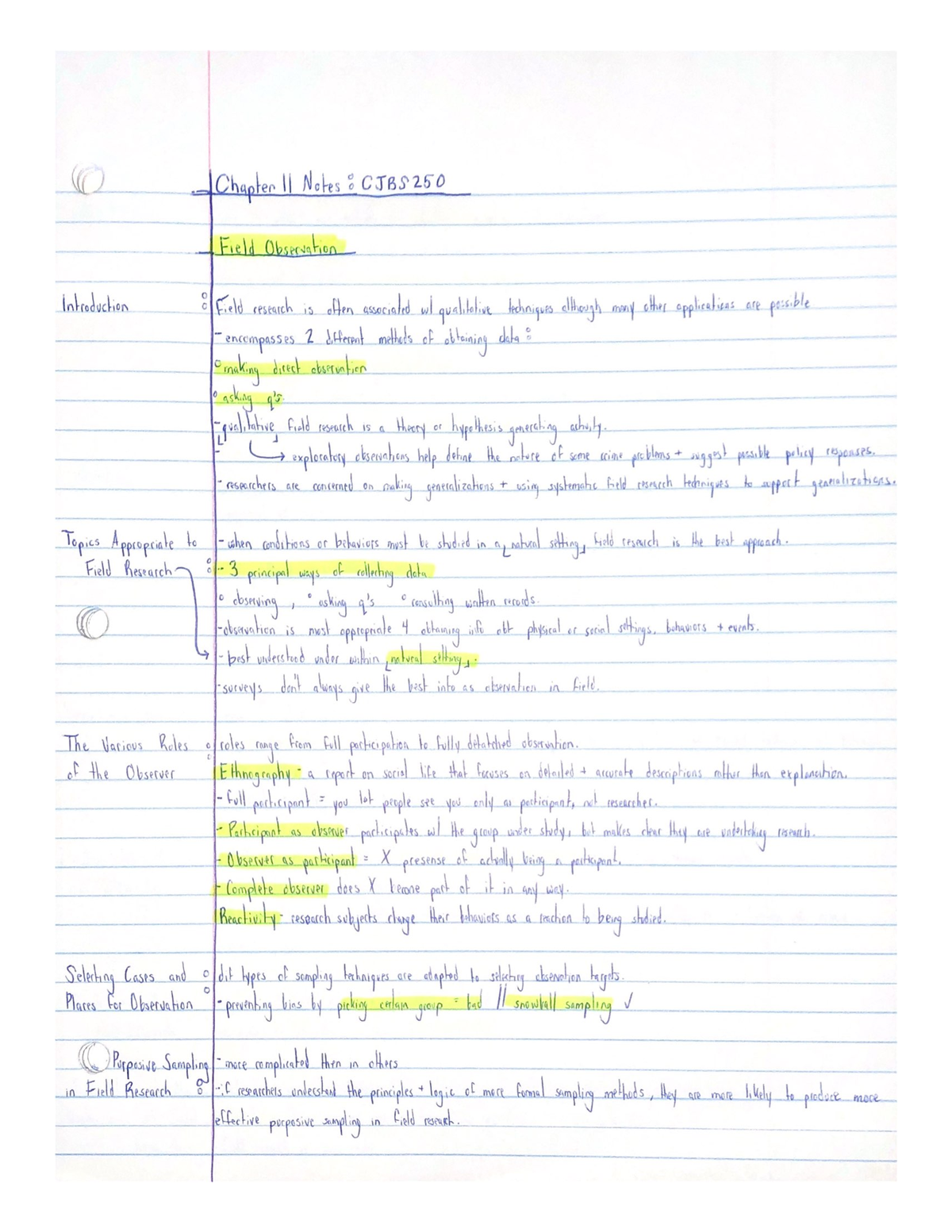 CJBS250 Chapter 11 Notes - CJBS 250 - Studocu