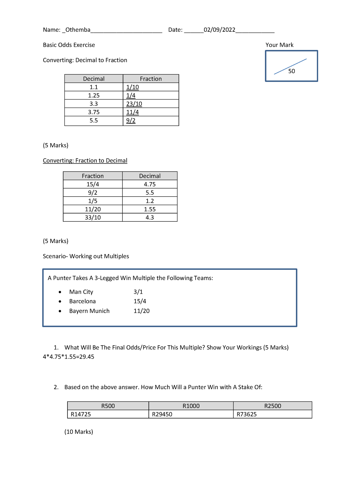 Day 1 Test - BASIC - Name: Othemba_____________________ Date: 02/09 