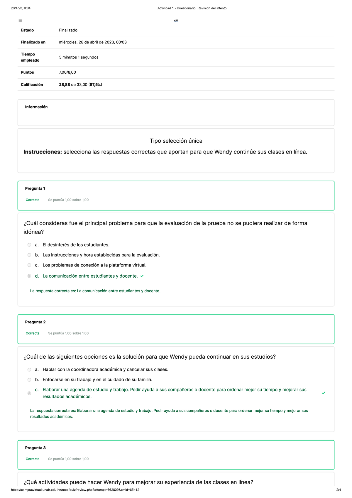 Actividad 1 - Cuestionario Revisión Del Intento - 26/4/23, 0:04 ...