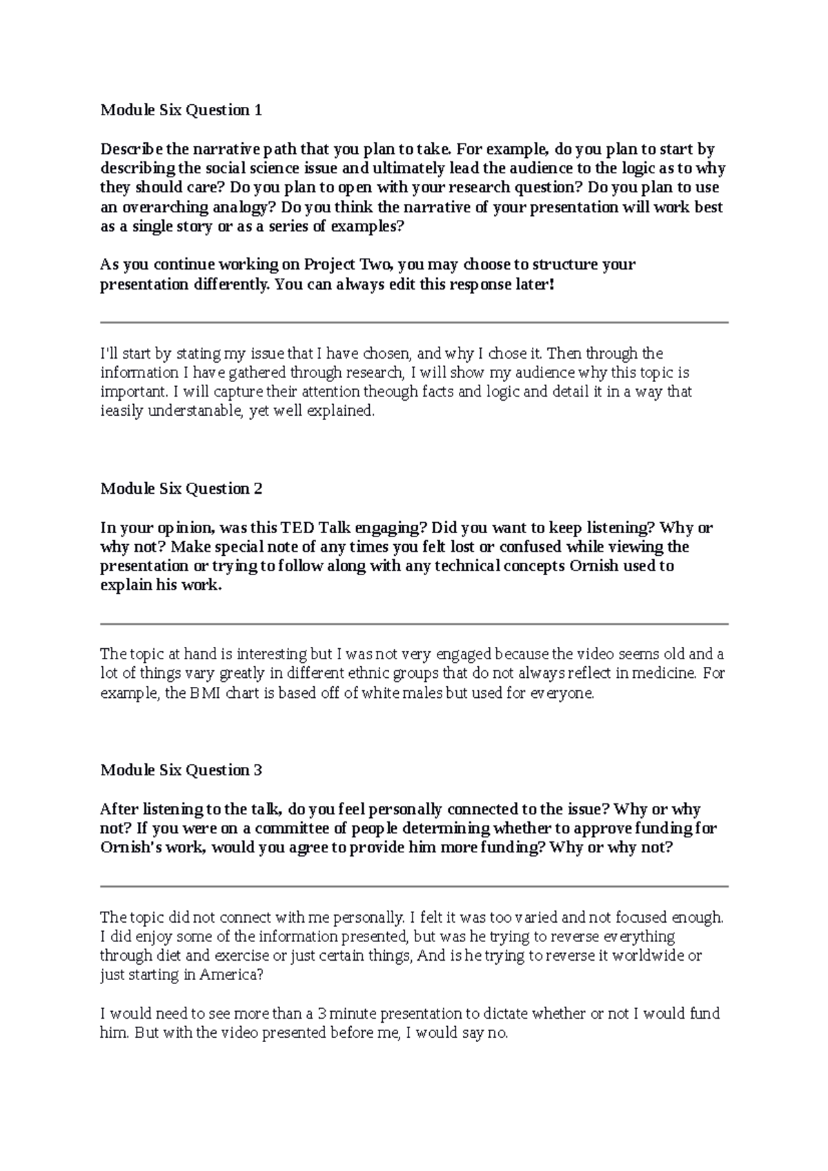 Robin Mc Fadden SCS 200 Applied Social Sciences - Module Six Question 1 ...
