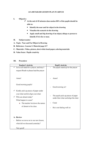 4A's Detailed Lesson PLAN IN Music V - 4A’s DETAILED LESSON PLAN IN ...