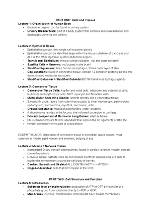 Biosci final exam cheat sheet practice - Biology for Biomedical Science ...