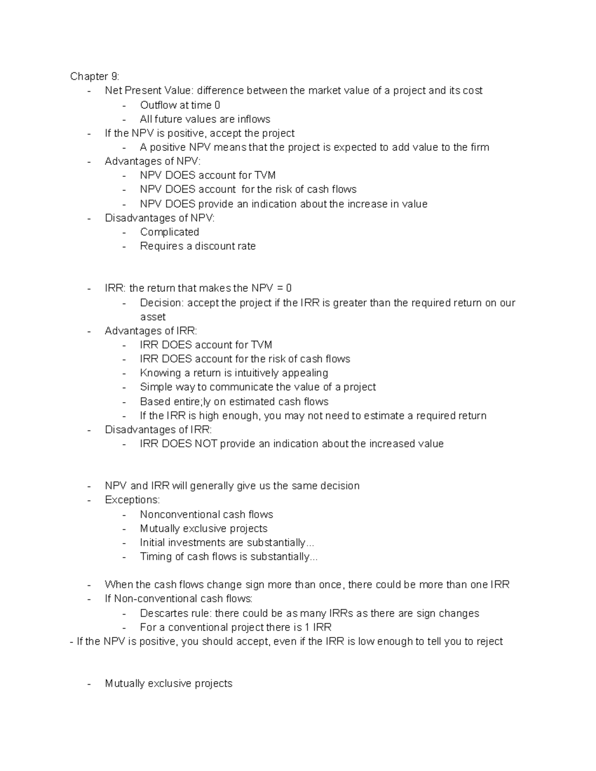 finance-chapters-9-10-12-chapter-9-net-present-value-difference