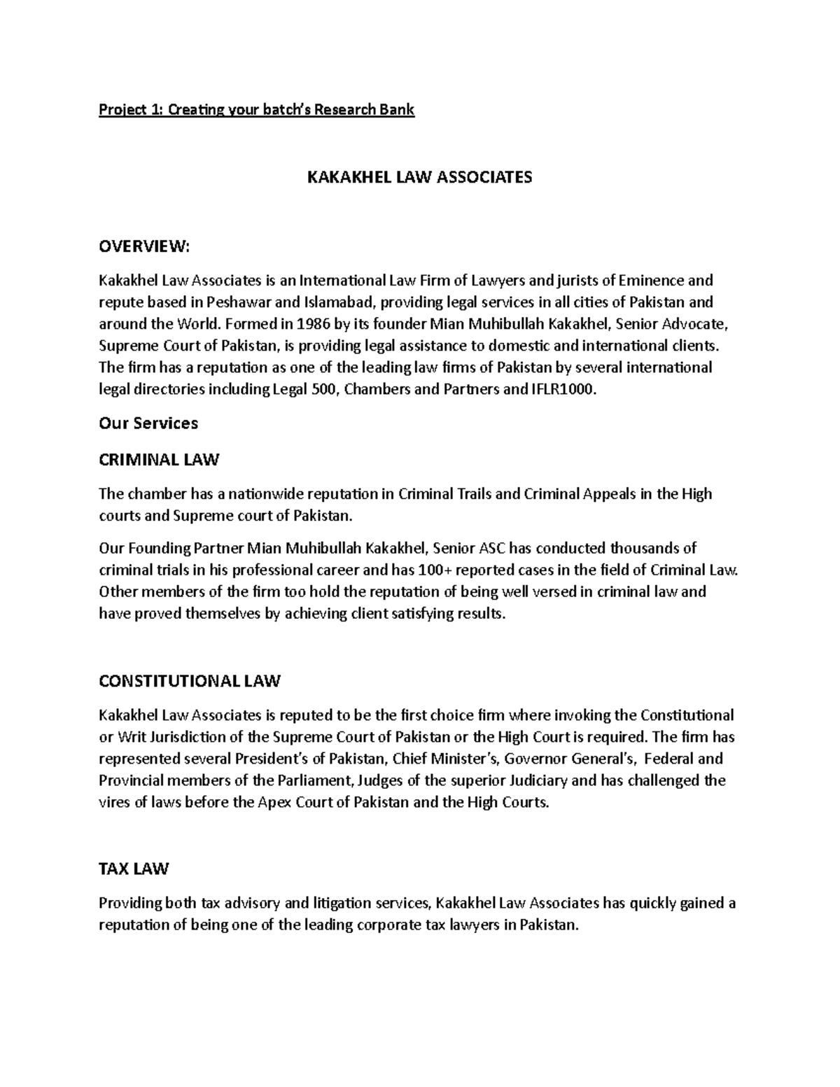 New Microsoft Word Document - Project 1: Creating your batch’s Research ...