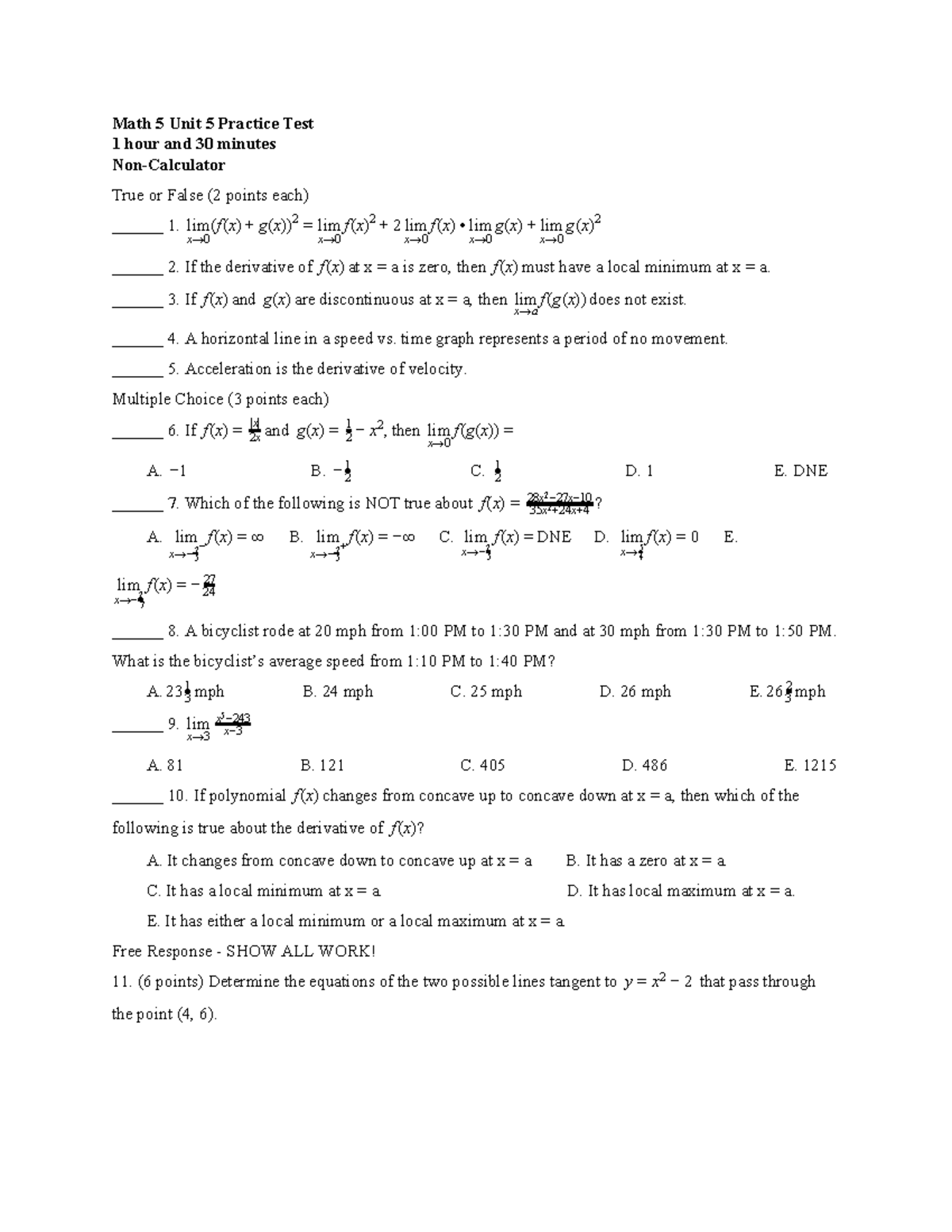Math 5 Unit 5 Practice Math 5 Unit 5 Practice Test 1 Hour And 30 math-5-unit-5-practice-math-5-unit-5-practice-test-1-hour-and-30
