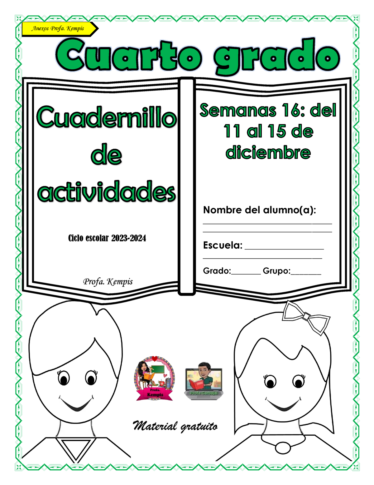 4° S16 Cuadernillo De Actividades (anexos) Profa Kempis - Anexos Profa ...