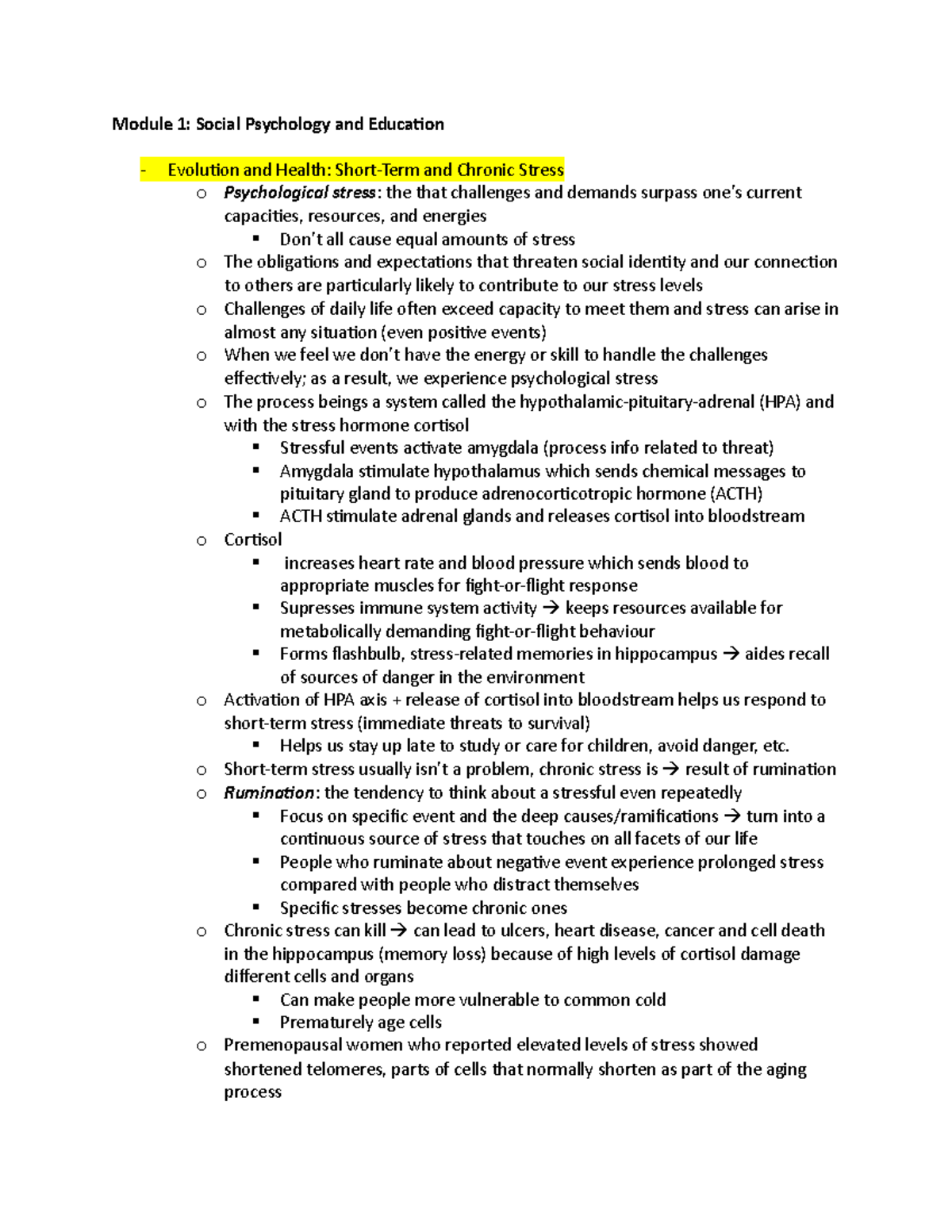 Module 1 - Social Psychology and Education - Module 1: Social ...