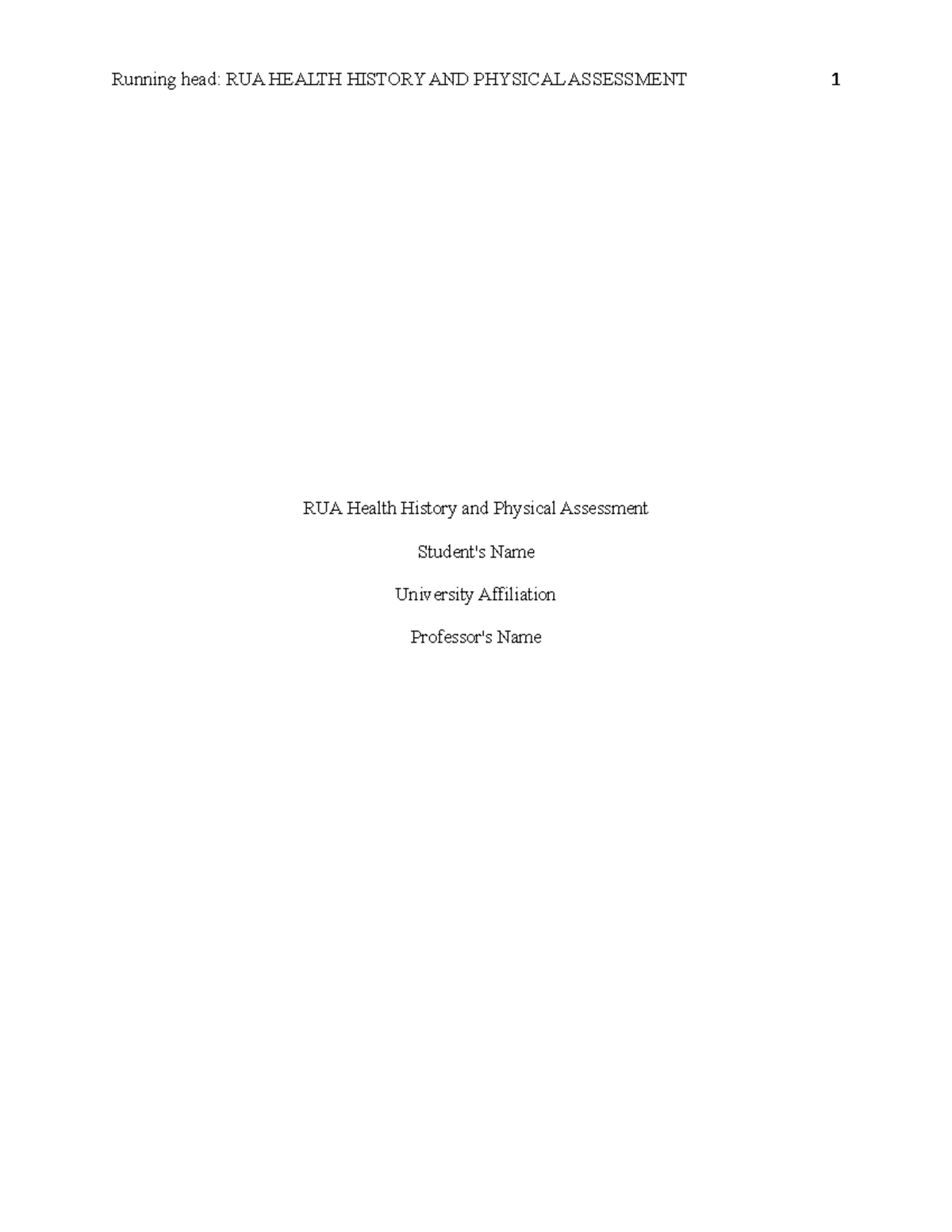 096837247 Rua Health History and Physical Assessment