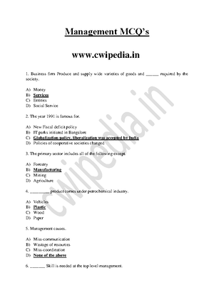 ETI-chp-4 5 6 - NOTES - ETI –MCQS CHP NO 4,5, Answers are in bold 1 ...