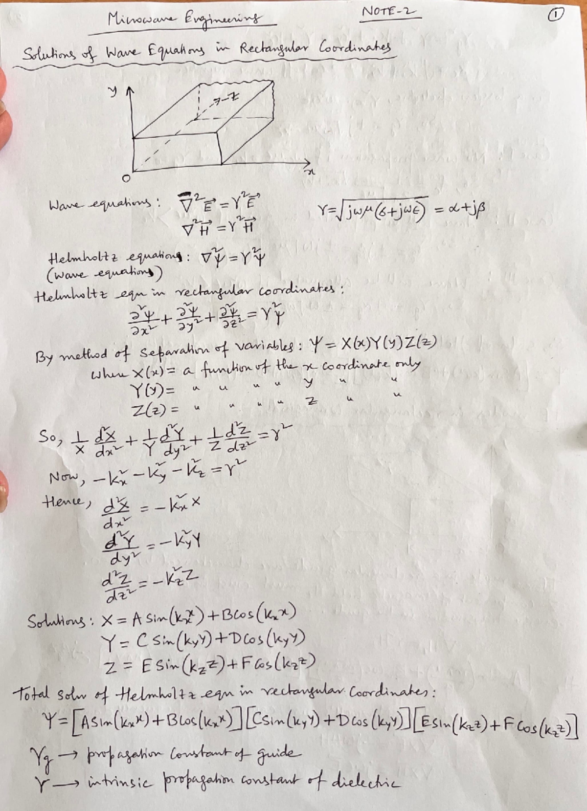 Microwave notes 2 - Microwave Engineering - Studocu
