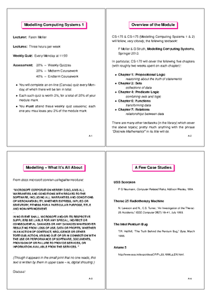 Slides - Modelling Computing Systems Engineering is the use of ...