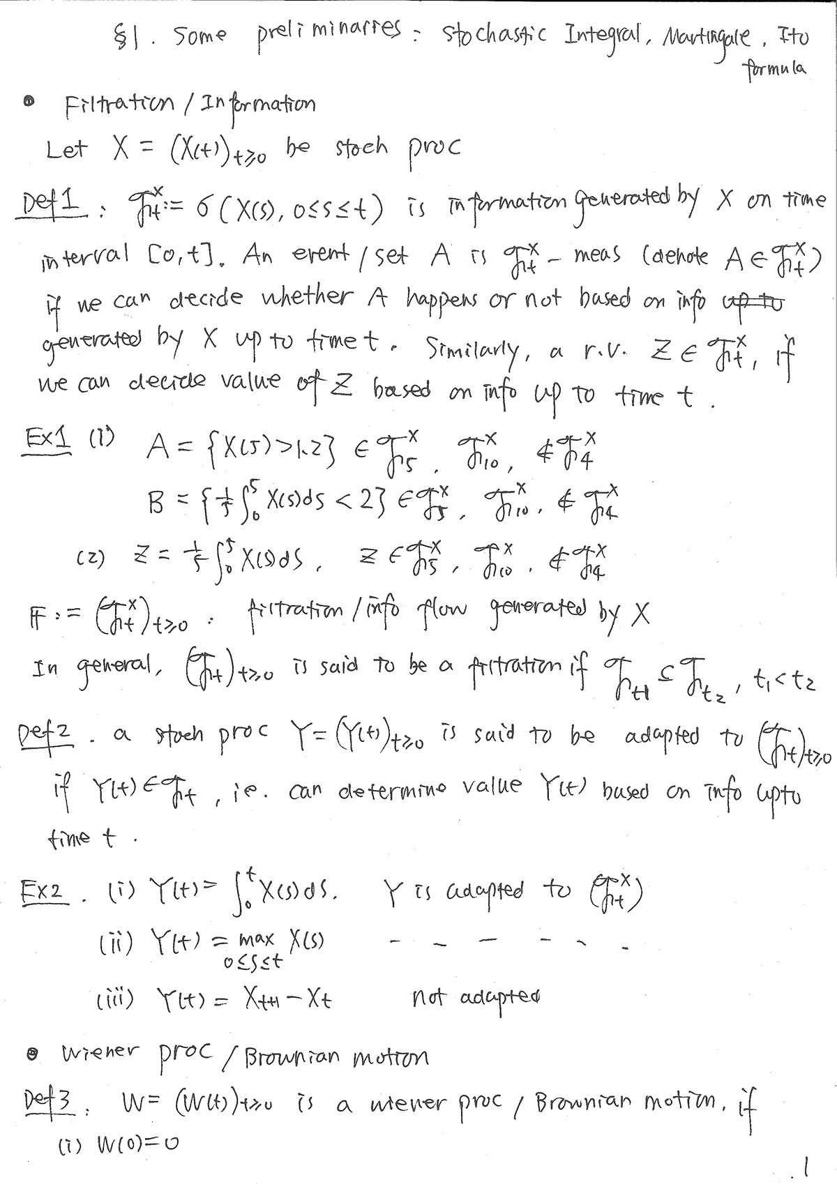 Consolidated Notes - MATH4406 - Studocu