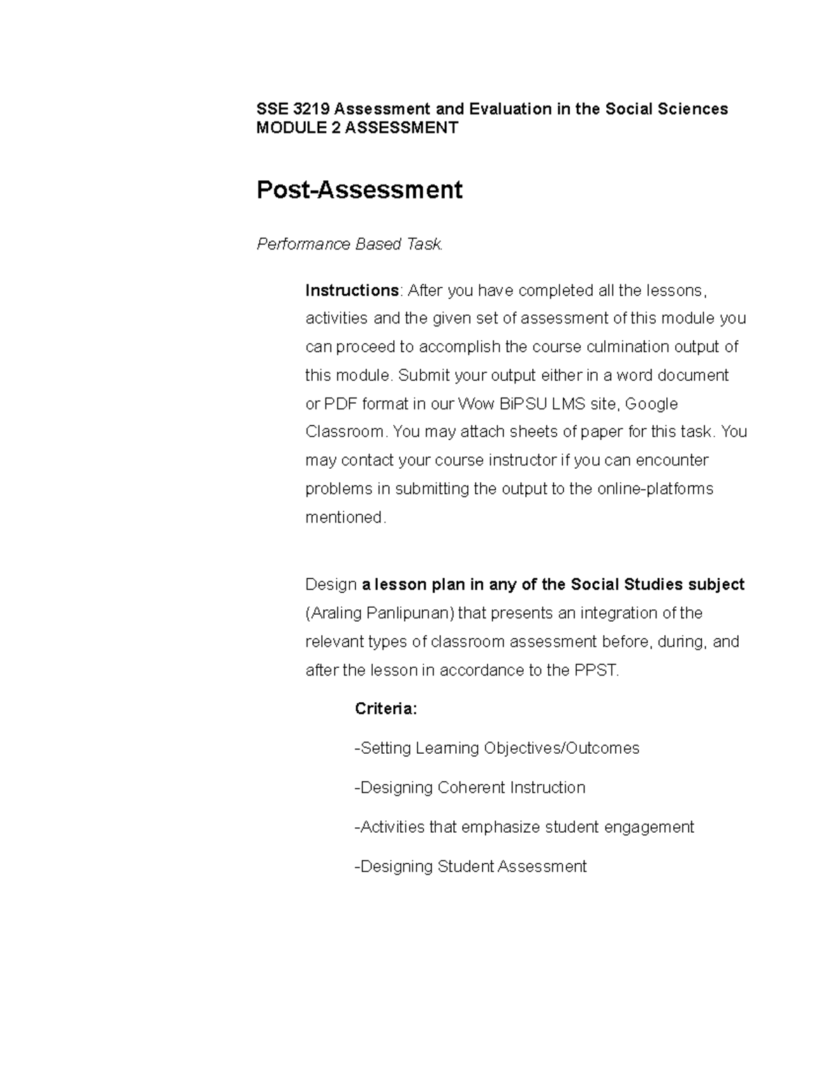 M2%20Post-Assessment - SSE 3219 Assessment and Evaluation in the Social ...