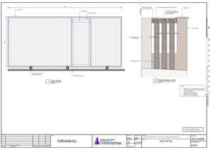 Typical Gate Layout - 50x50x4 SHS 50x50x4 RHS PEDESTRIAN GATE 75mm ...