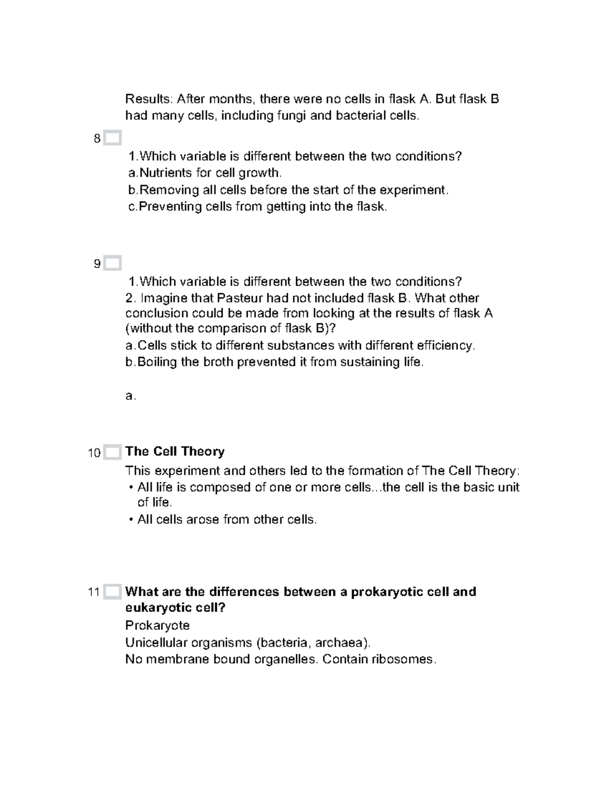 9``2 - Cell Types Notes - Results: After months, there were no cells in ...