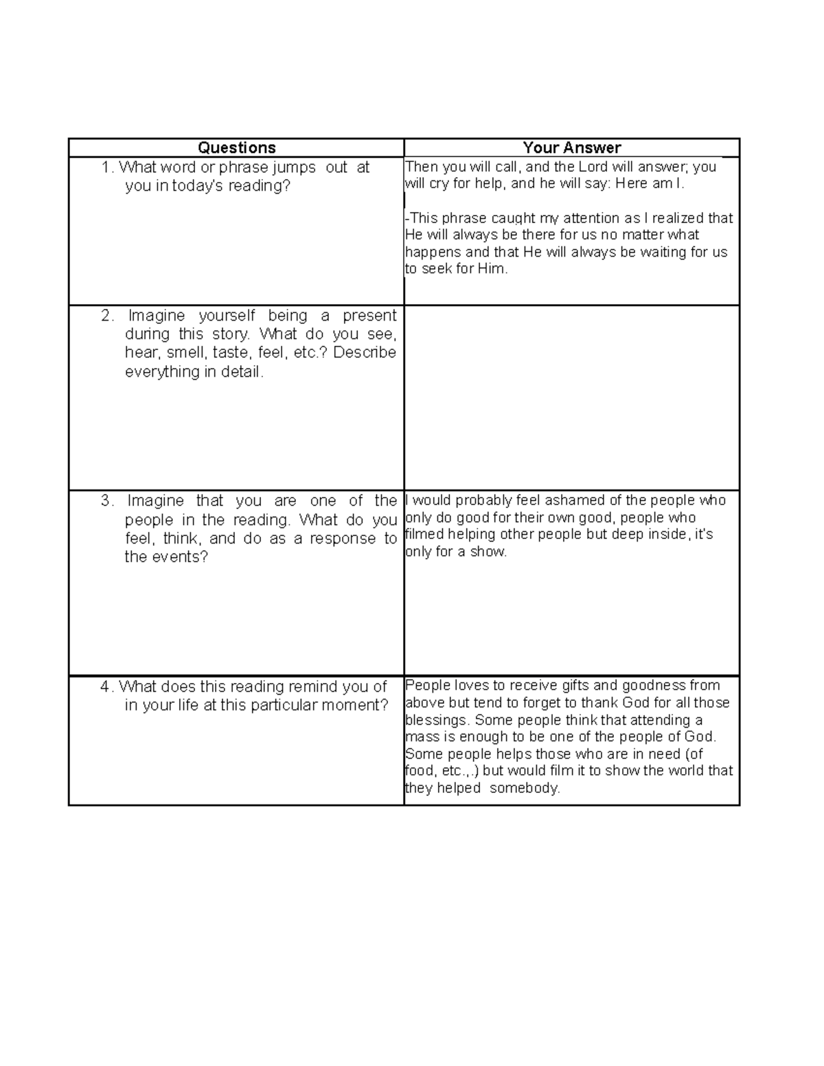 Assignment 4 - for nurses - Questions Your Answer What word or phrase ...