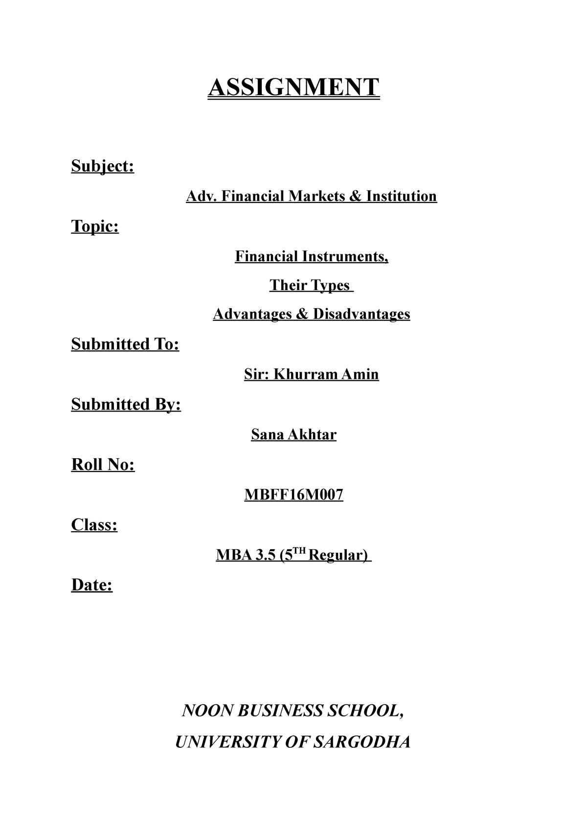 financial-instrument-assignment-subject-adv-financial-markets