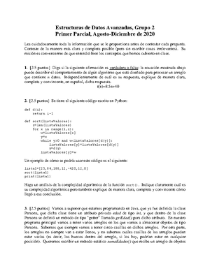 Guía Final Estructuras De Datos Avanzadas - Final Estructuras De Datos ...