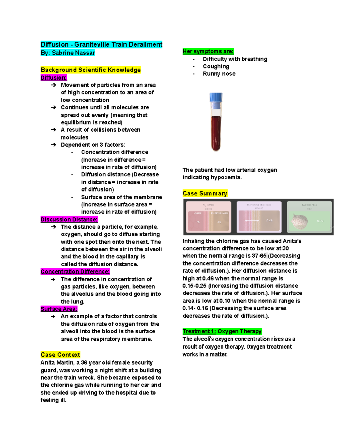 Diffusion Gizmo - Case Summary - Diffusion - Graniteville Train ...