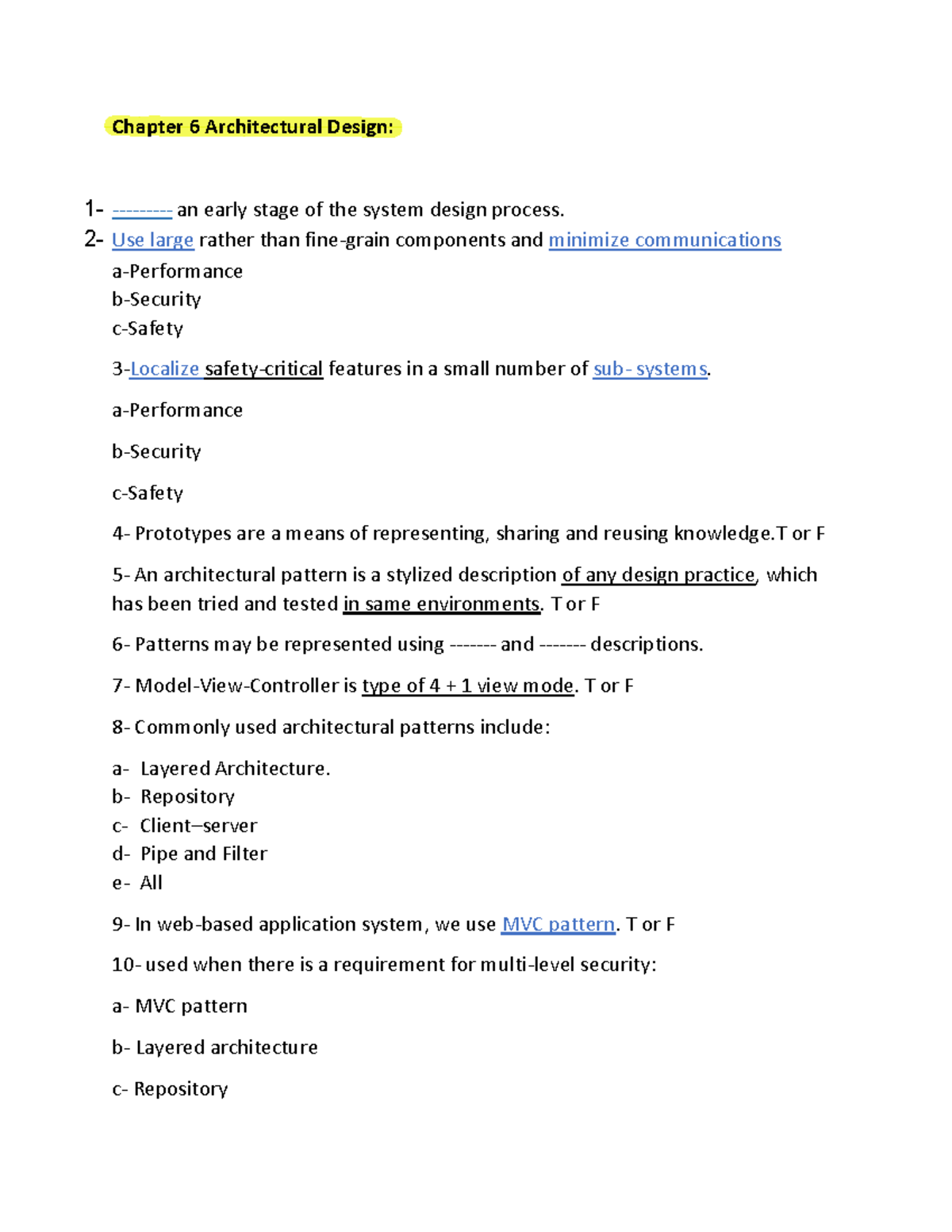L9 architectural design Chapter 6 Architectural Design 1 an early