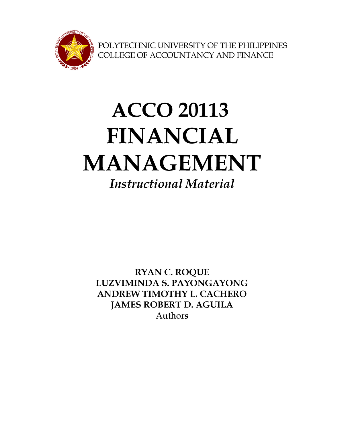 thesis title for financial management students