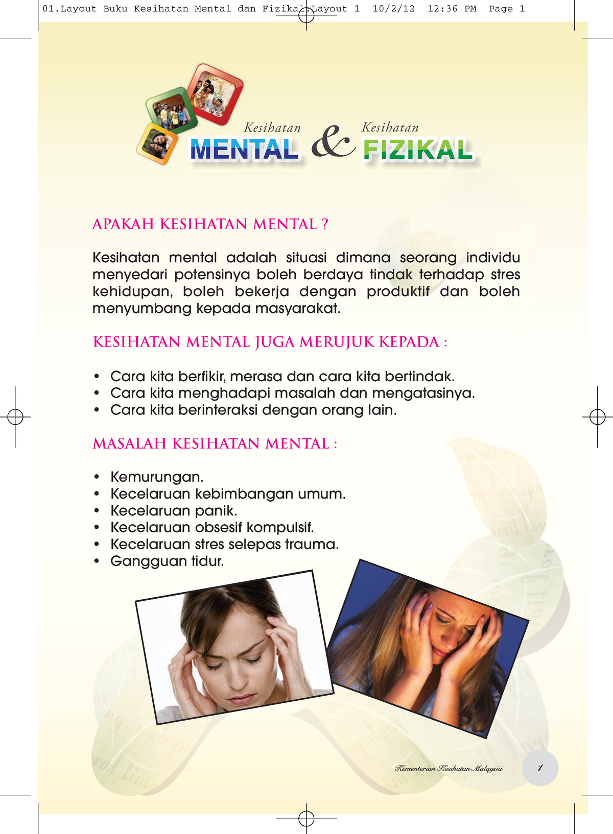 Masalah kesihatan mental di malaysia