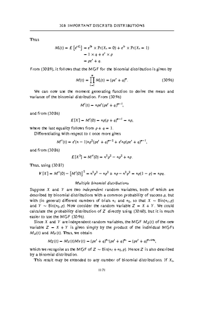 IMPORTANT CONTINUOUS DISTRIBUTIONS - The units and the first decimal ...