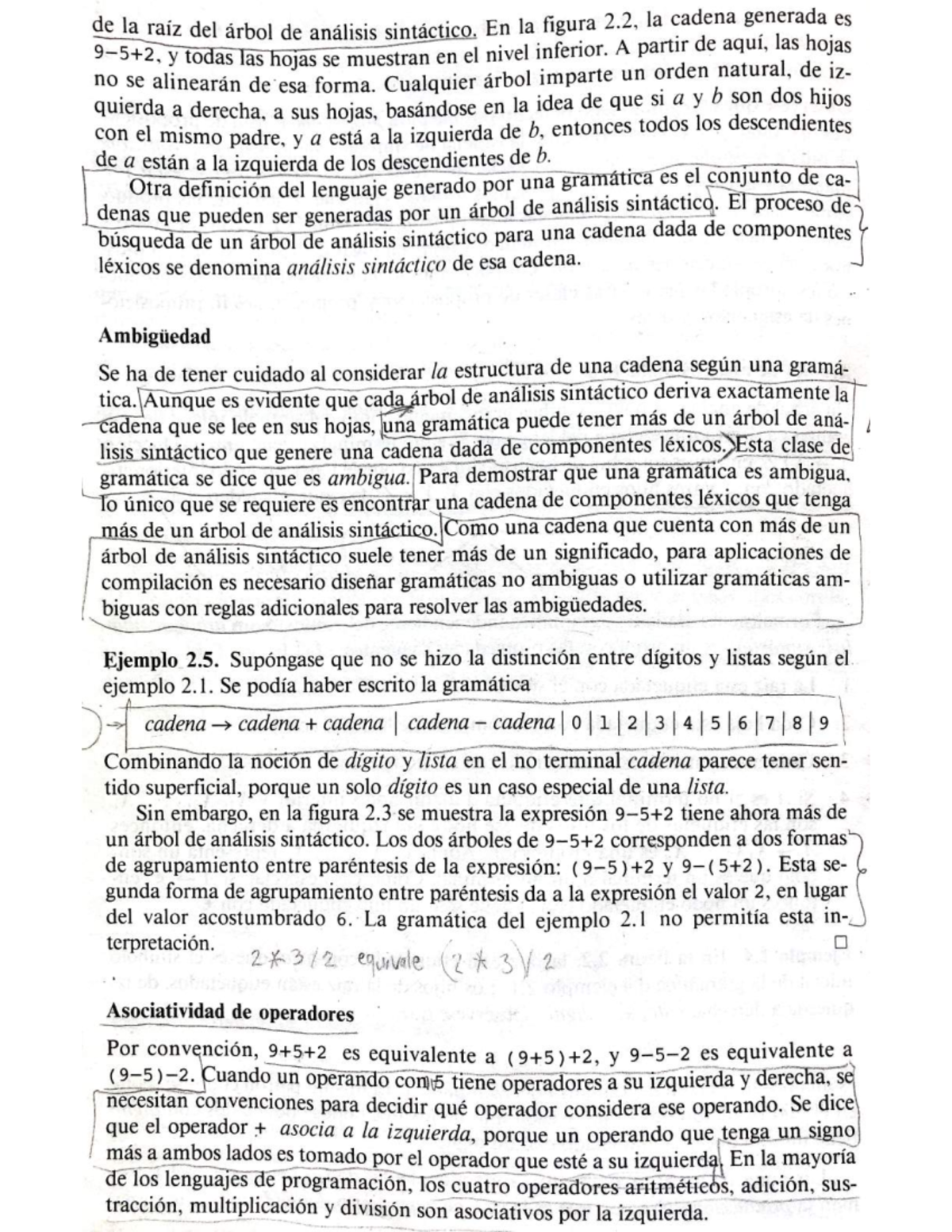 Ambig asociativ - compiladores - de la raíz del árbol de análisis ...