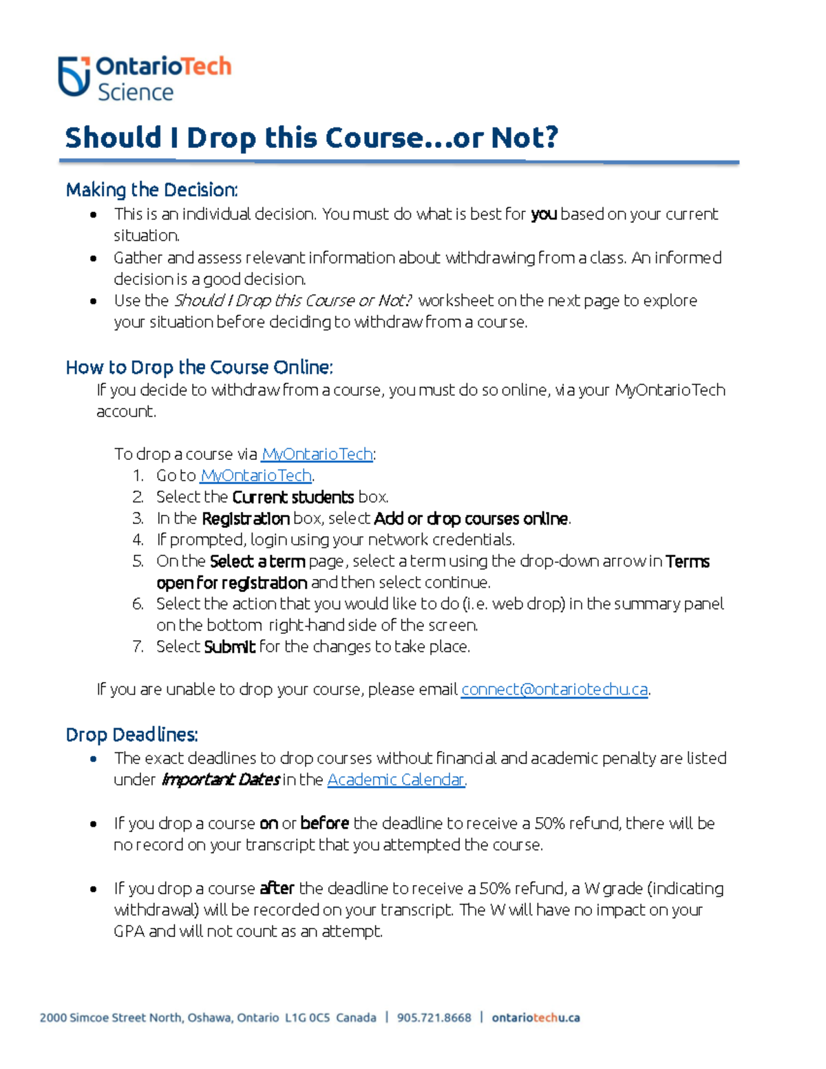 Should I Drop This Course Sci Should I Drop This Course Not