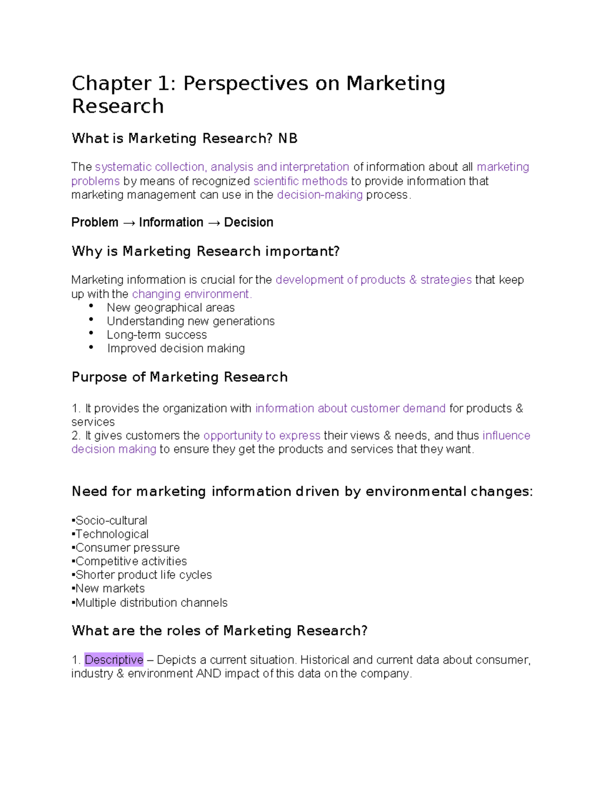 marketing research (chapter 1 pdf)