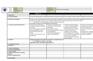 University of Luzon - SAMPLE LESSON PLAN FOR ICT demo teaching ...