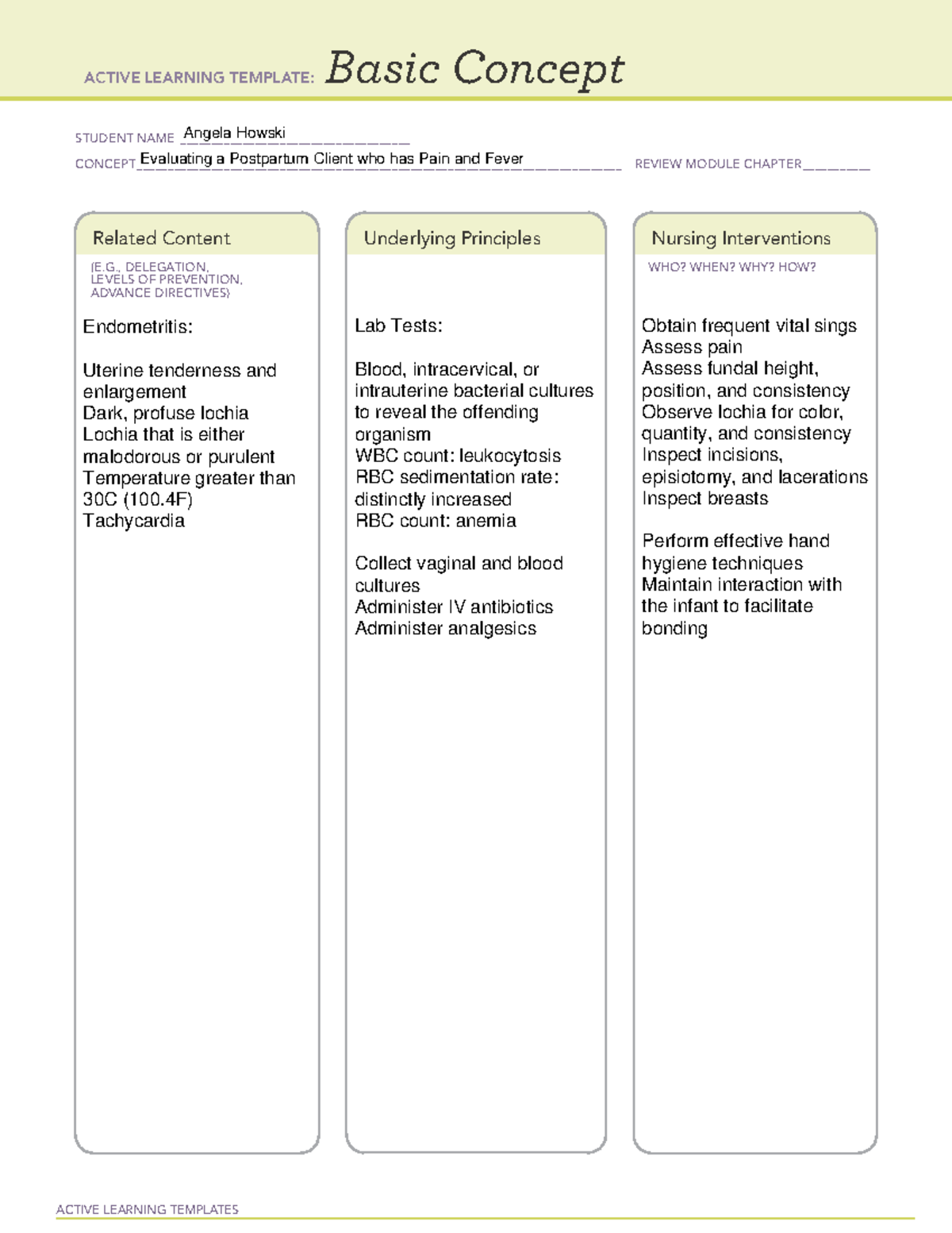 remediation-a-template-evaluating-a-postpartum-client-who-has-pain-and