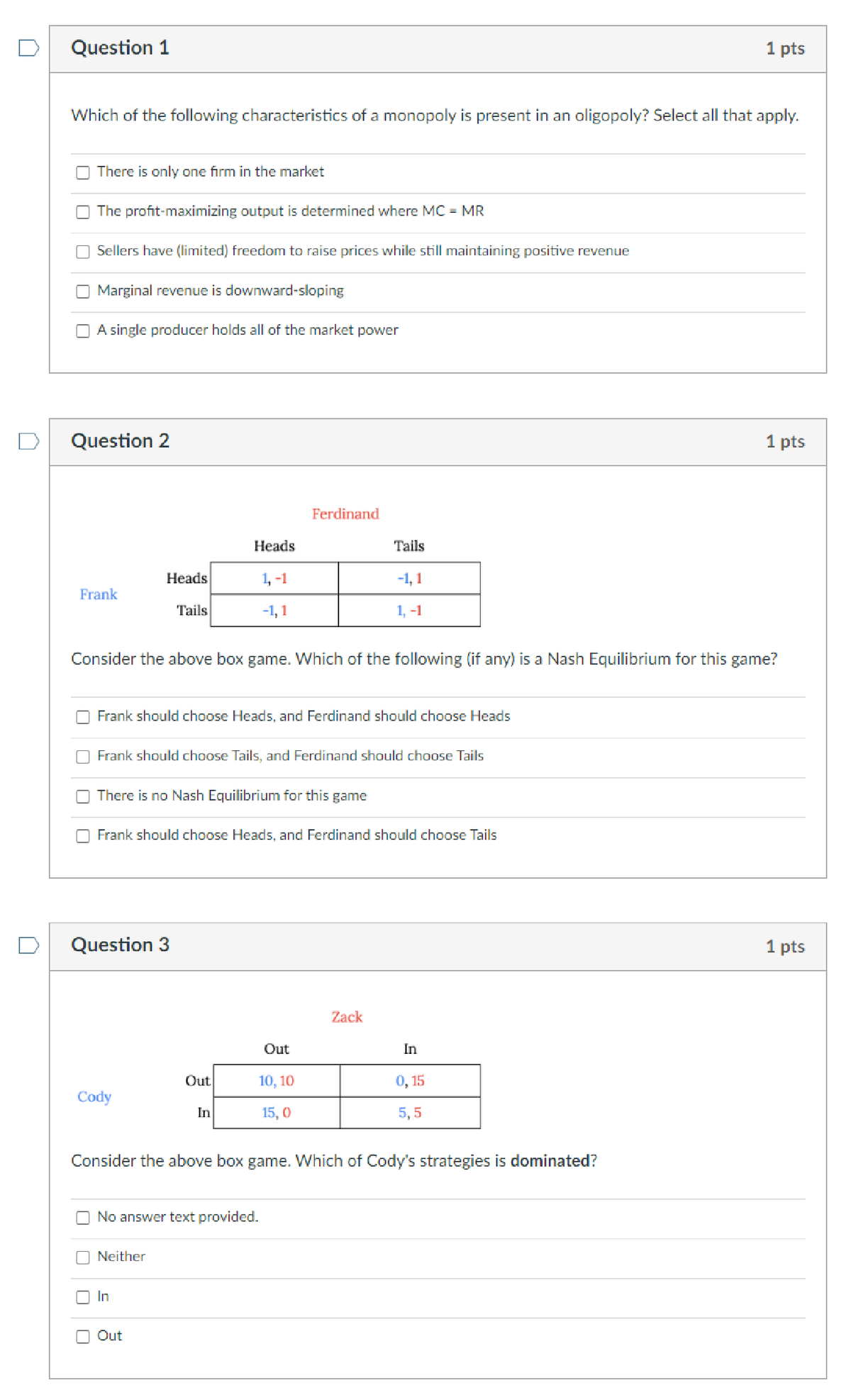 Module 12 Practice Quiz - Econ B251 - Studocu