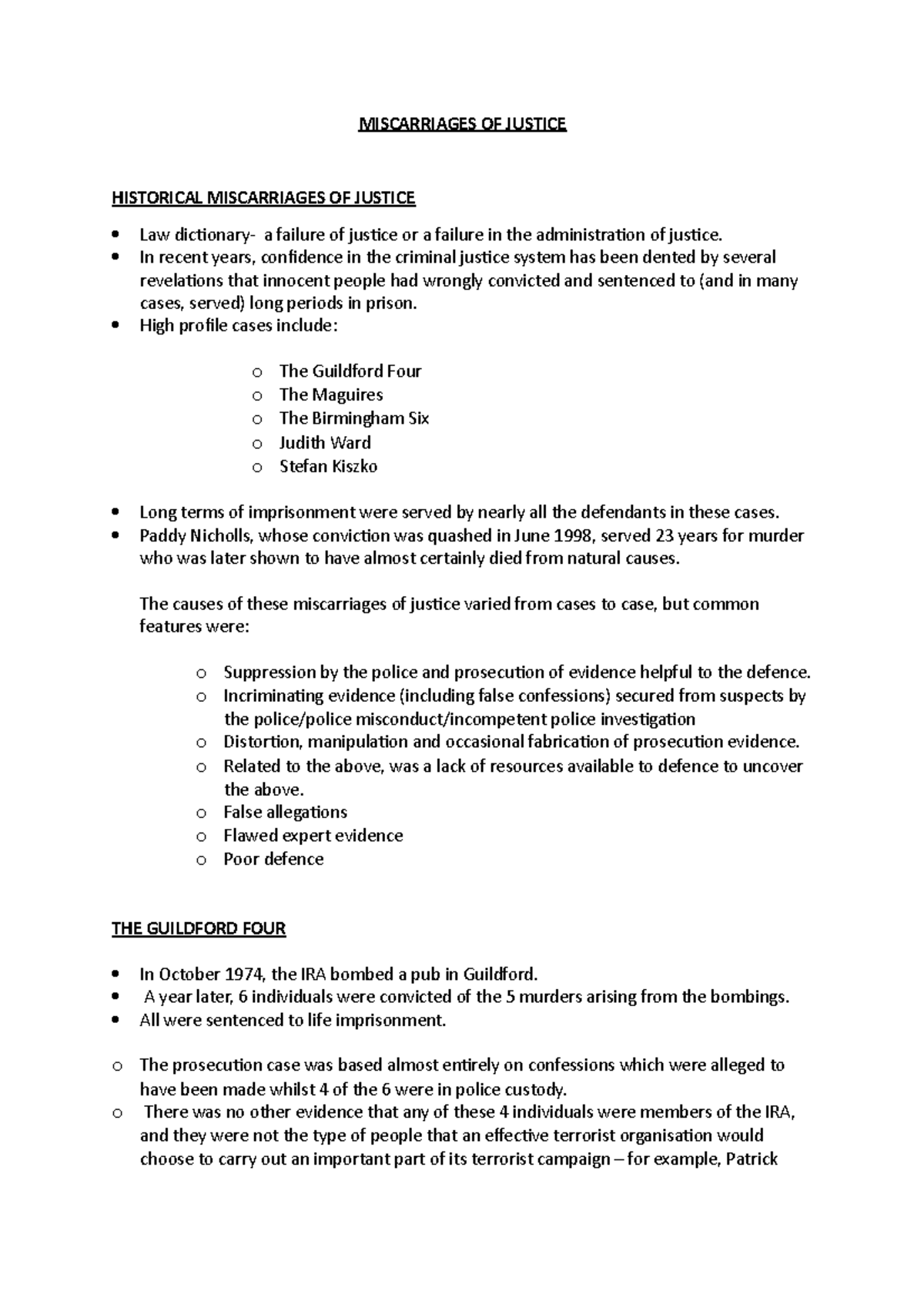 lecture-7-criminal-justice-process-miscarriages-of-justice