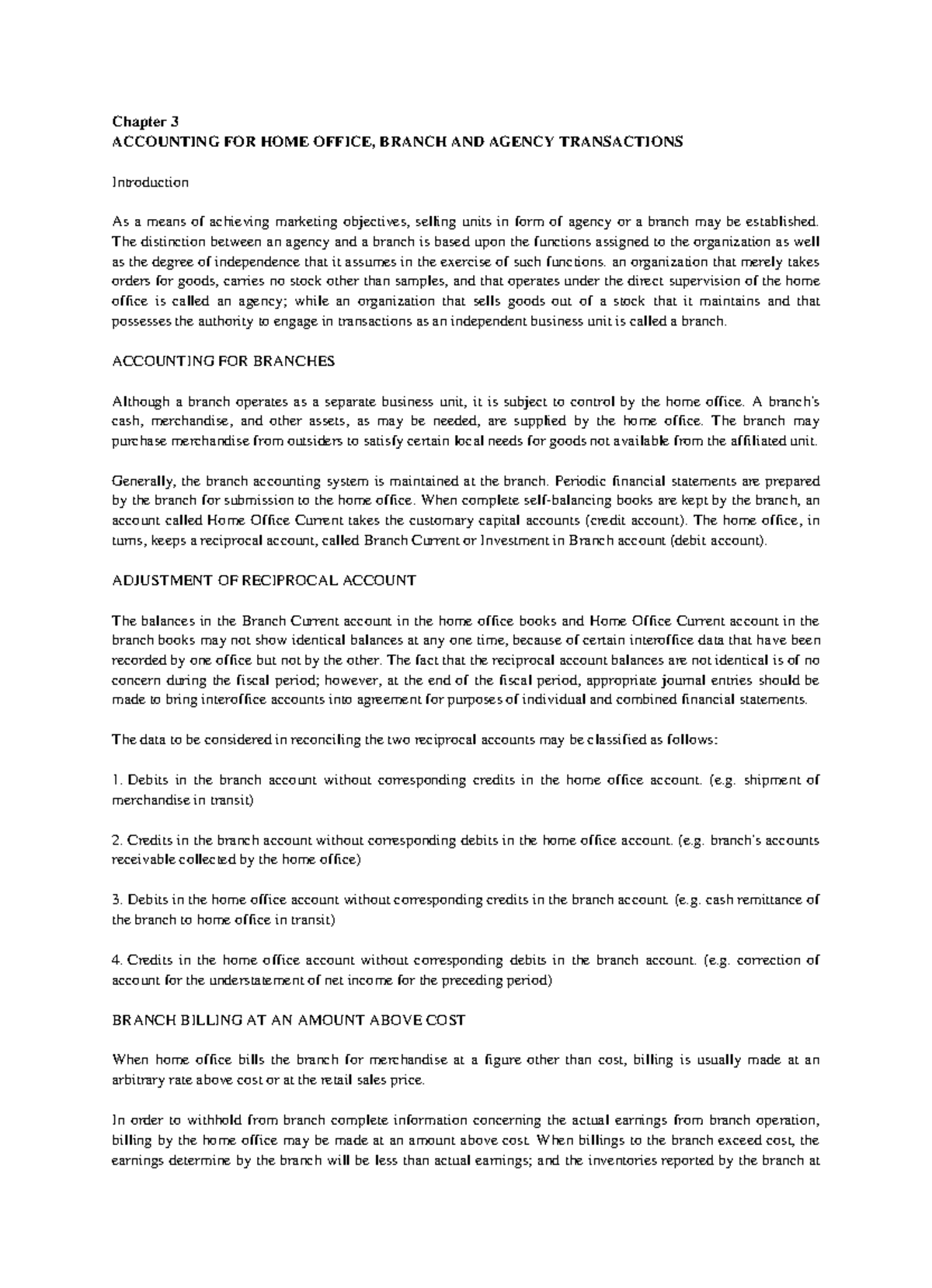 Chapter 3 Home Office Business Administration Studocu