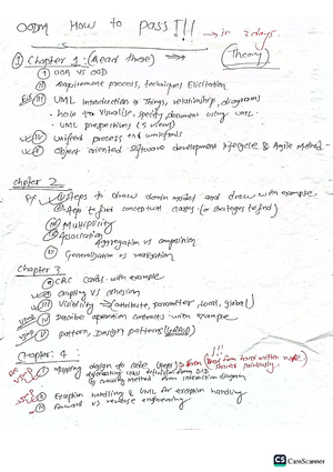 Ch 3 - Object Oriented Design - Chapter 3: Object Oriented Design ...