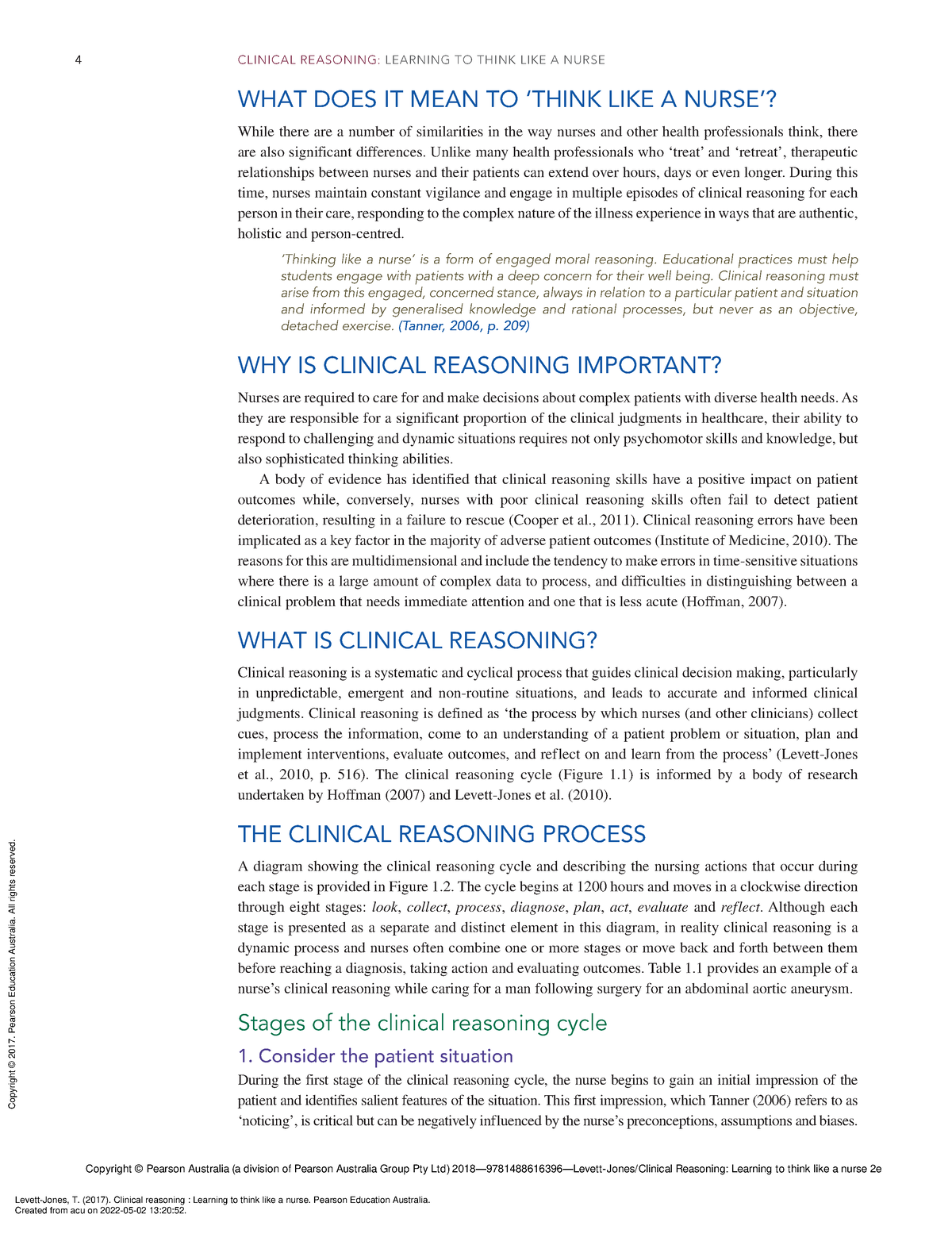 clinical reasoning cases in nursing case study 15