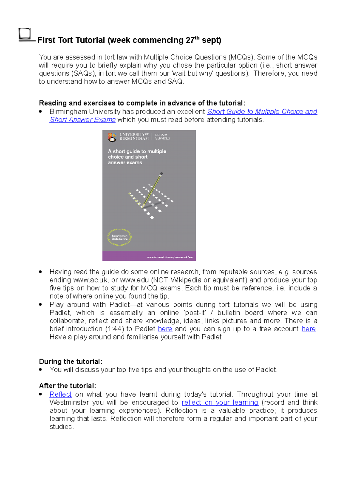 Tort Tutorial 0 Skills Week Task - First Tort Tutorial (week Commencing ...