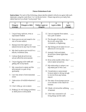 Pro environmental behaviour scale - Pro-environmental Behavior Scale ...