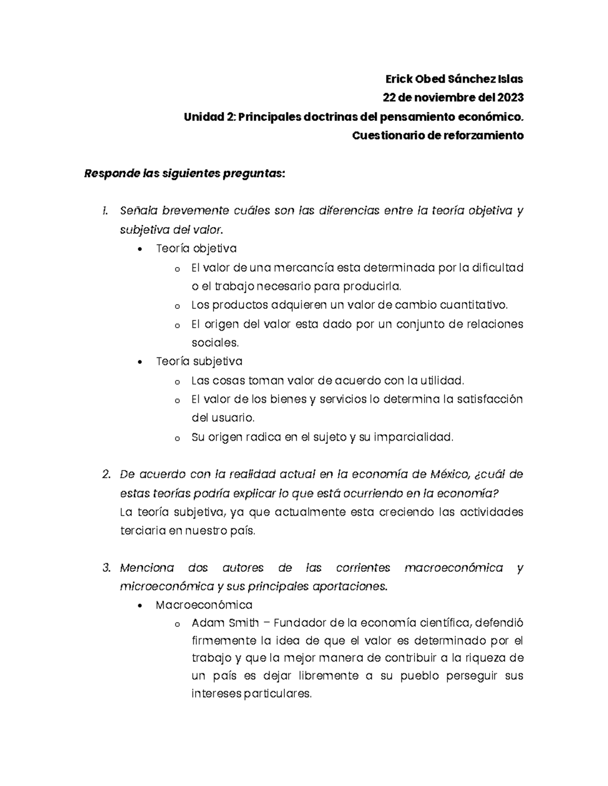 Unidad 2 Cuestionario De Reforzamiento Erick Obed Sánchez Islas 22 De Noviembre Del 2023 4887