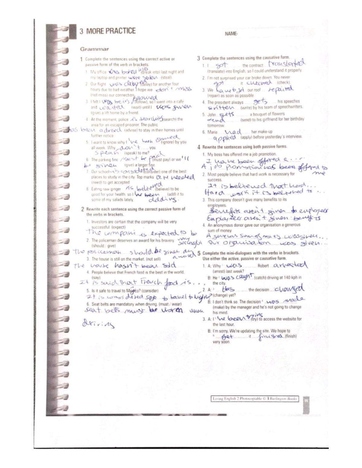 3 MORE Practice - Lengua Castellana y Literatura - Studocu